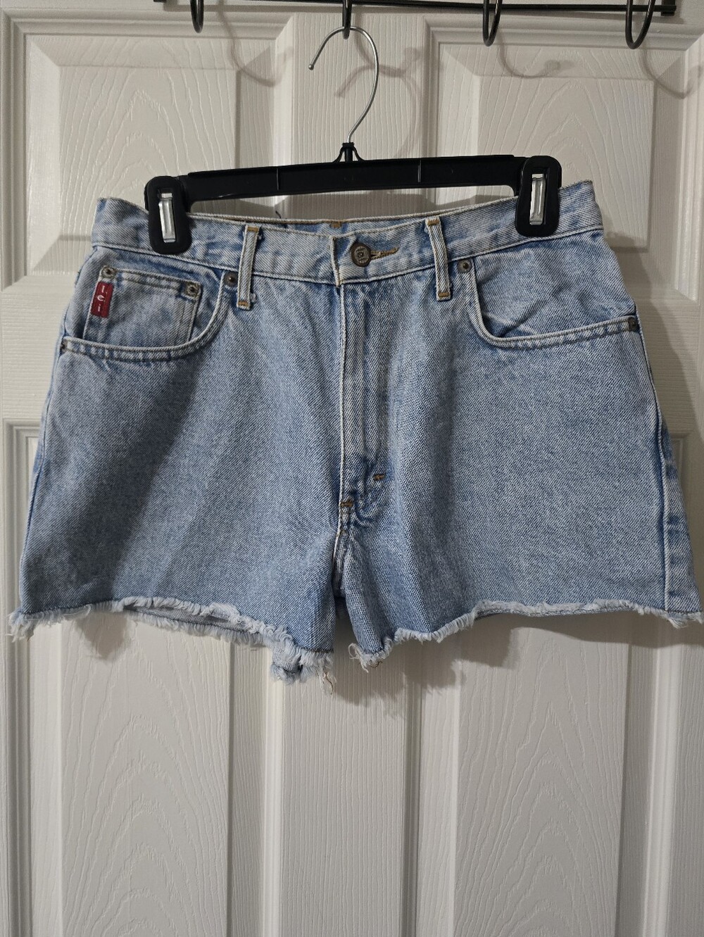 Vintage Y2K Lei Ridgid Denim High Waist Micro Cut Off Shorts, Size 11.